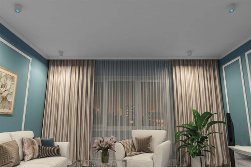 DK3090-WH+CY Накладной светильник Denkirs DK3040 DK3090-WH+CY