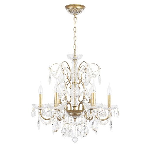 ODELIS SP6 GOLD Подвесная люстра Crystal Lux Odelis ODELIS SP6 GOLD