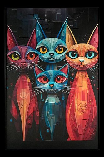 Картина настенная Teona Decor Cats TD194