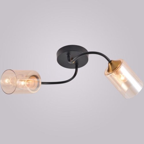 Потолочная люстра 01608-0.3-02 BK+BRASS