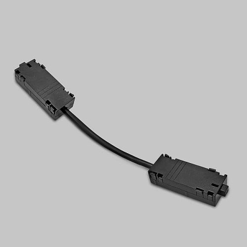 IL.0050.4002-BK L - соединитель питания для шинопровода трековой системы SMART LINE 220В IMEX Smart Line IL.0050.4002-BK
