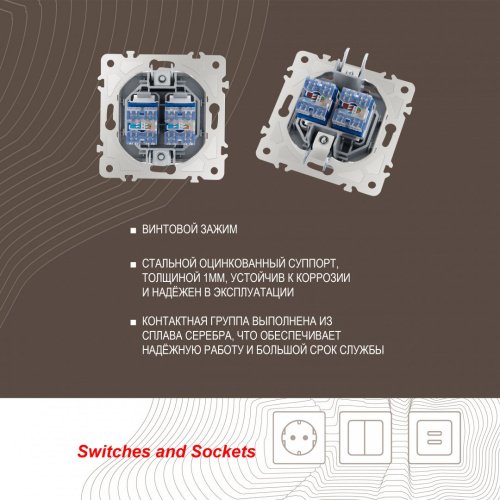 Розетка Arte Milano Am-203 203.45-2.silver