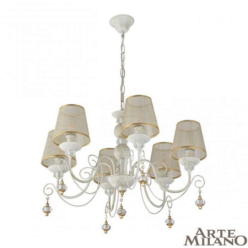 Подвесная люстра Arte Milano Am347620 347620/6 WT+G