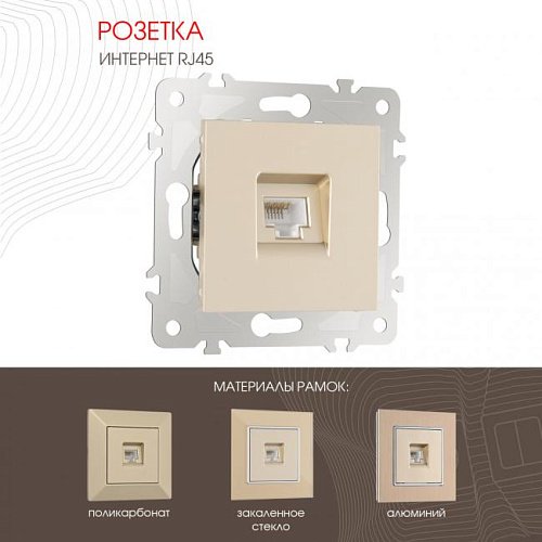 203.45-1.shampan Розетка Arte Milano Am-203 203.45-1.shampan