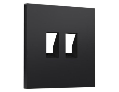 SP8121 SP8121 Лицевая панель SIGMA (Черный матовый) для компьютерной/телефонной двойной розетки RJ-45/RJ-11 QUANT PRO