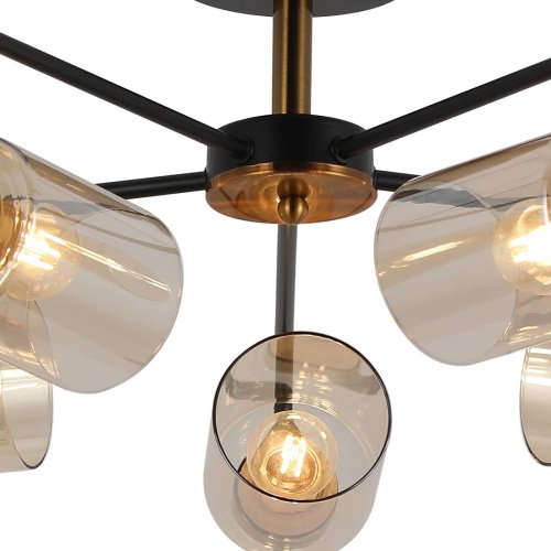 Потолочная люстра ILLUMICO IL8248-5COU-79 BK GD