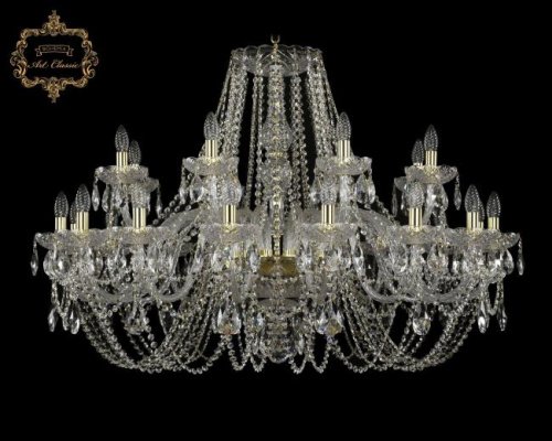 Подвесная хрустальная люстра 11.11 Art Classic 11.11.16+8.400.Gd.Sp