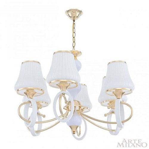 302387/6 Wh/Gd Подвесная люстра Arte Milano Florentia-2387 302387/6 Wh/Gd