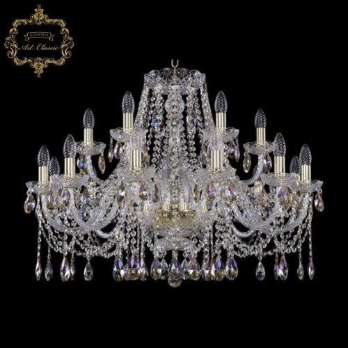 11.12.12+6.300.Gd.Sp.K801 Подвесная хрустальная люстра 11.12 Art Classic 11.12.12+6.300.Gd.Sp.K801