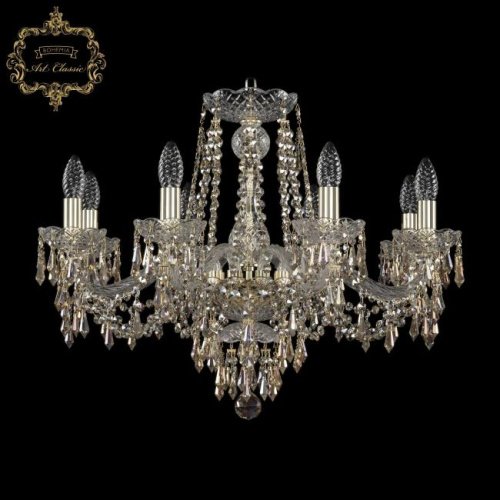 Подвесная хрустальная люстра 11.23 Art Classic 11.23.8.240.Gd.Dr.R801