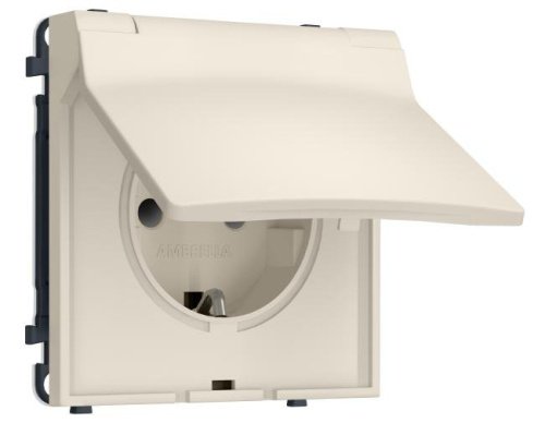 MS328010 MS328010 Комплект механизма электрической розетки SIGMA Бежевый матовый 50Hz 2P+E с/з с/ш и крышкой IP44 16A-250V QUANT PRO (SP3280, PR141)