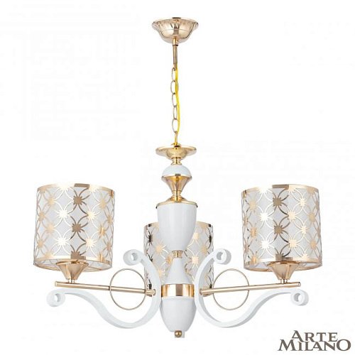 Подвесная люстра Arte Milano Florentia-3097 303097/3 Wh/Gd
