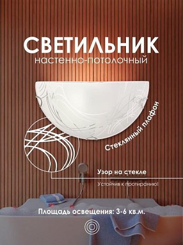 Настенно потолочный светильник Мелодия Света Snow White 000059672