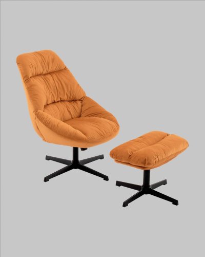 Кресло Stool Group Оррелл QH-8347KT-OT HLR-43 orange