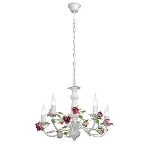 Люстра подвесная с цветочками V1276 V1276/5 Vitaluce