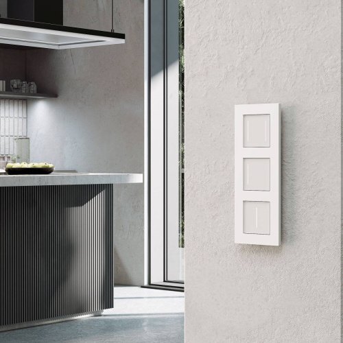 W0032961/ Рамка на 3 поста Slab (белый софт) Рамка Werkel Slab белый софт W0032961/ Рамка на 3 поста Slab (белый софт)