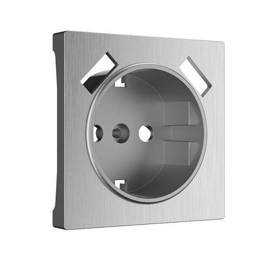W1179509/ Накладка для розетки USB (cеребряный рифленый) Werkel W1179509/ Накладка для розетки USB (cеребряный рифленый)