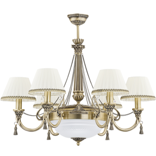 Потолочная люстра Kutek Roma (абажур) ROM-ZW-6+1(P/A)