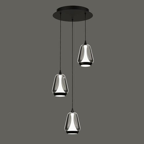 MD24001011-3A black/smoky Светильник подвесной Delight Collection MD24001011 MD24001011-3A black/smoky
