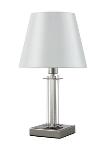NICOLAS LG1 NICKEL/WHITE Настольная лампа Crystal Lux Nicolas NICOLAS LG1 NICKEL/WHITE