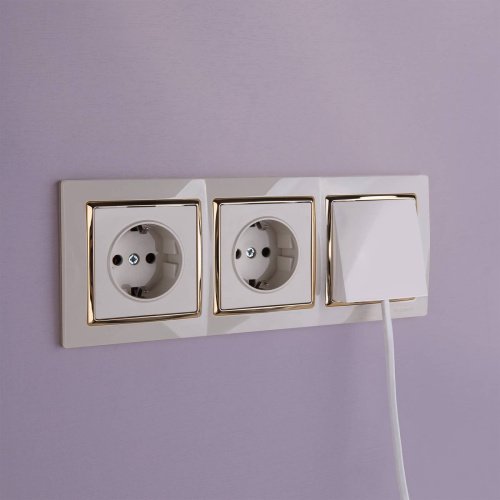 Werkel W1150203/ Вывод кабеля (слоновая кость)