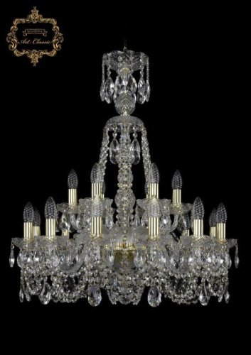 11.11.12+6.240.XL-79.Gd.Sp Подвесная хрустальная люстра 11.11 Art Classic 11.11.12+6.240.XL-79.Gd.Sp