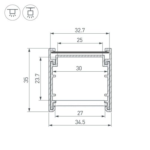 Профиль Arlight Bent-Side 055738