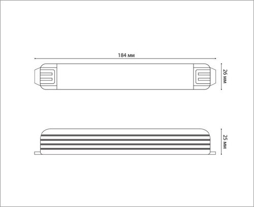 Блок питания к светодиодным лентам M04-509/510/511/512 Italline M04-515 ITB-24V-60W