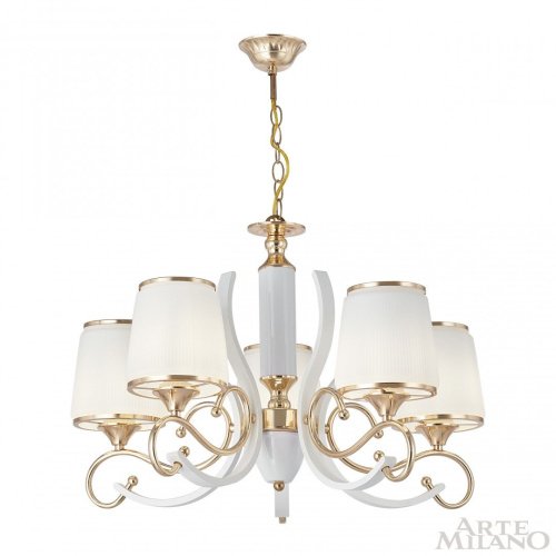 303857/5 Wh/Gd Подвесная люстра Arte Milano Florentia-3857 303857/5 Wh/Gd