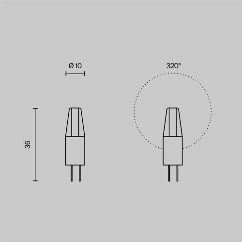 3264 Светодиодная лампочка Capsule G4 Voltega 3264