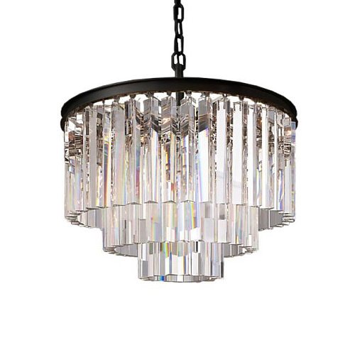 KR0387P-6 black/clear Подвесная люстра Delight Collection 1920s Odeon KR0387P-6 black/clear