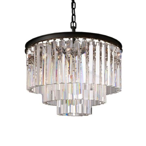 KR0387P-6 black/clear Подвесная люстра Delight Collection 1920s Odeon KR0387P-6 black/clear