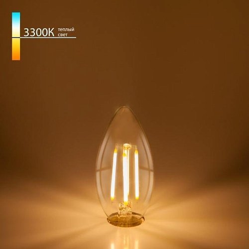 Свеча BLE1409 9W 3300K E14 (CW35 прозрачный) Светодиодная лампа Elektrostandard Свеча BLE1409 9W 3300K E14 (CW35 прозрачный)
