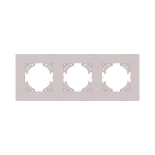 AT3CM Рамка 3-постовая, кашемир матовый Kollinger Aspekt AT3CM