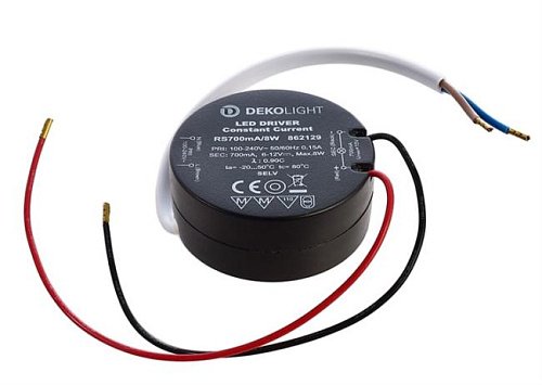 862129 Блок питания ROUND, RS700mA/8W Deko-Light Eingangsspannung 862129