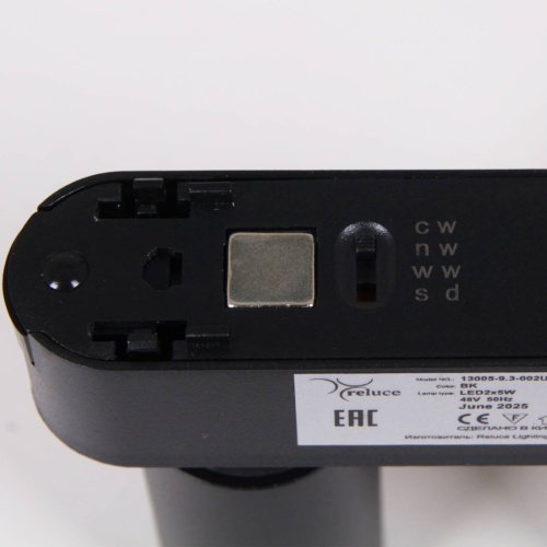 Трековый светильник Reluce 13005-9.3-002UR magnetic LED2x5W BK CCT+SMART