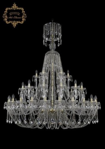 11.21.24+12+6.530.XL-170.Gd.Sp Подвесная хрустальная люстра 11.21 Art Classic 11.21.24+12+6.530.XL-170.Gd.Sp