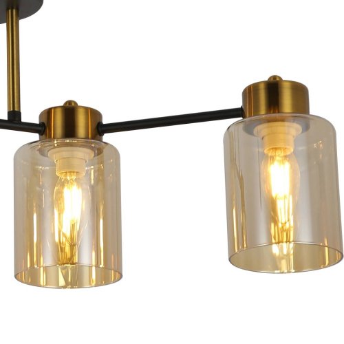 Потолочная люстра ILLUMICO IL6111-4COU-79 BK GD Qui