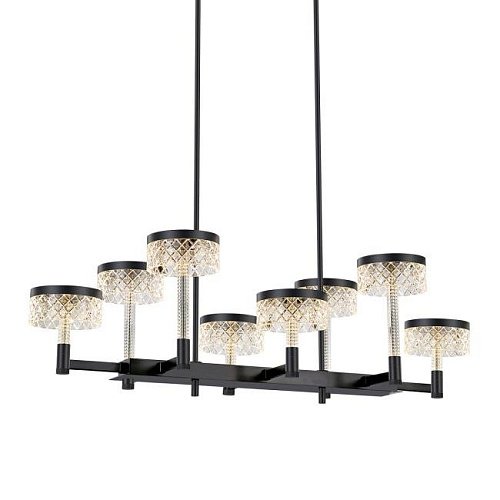 MD21020075-8B matt black Люстра на штанге Delight Collection Diamond cut MD21020075-8B matt black