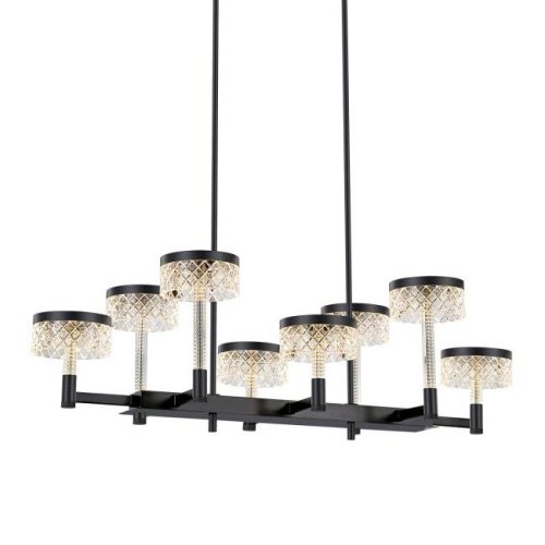 MD21020075-8B matt black Люстра на штанге Delight Collection Diamond cut MD21020075-8B matt black