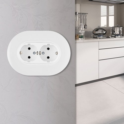 Розетка Arte Milano Set08-2 SET08-double-40-2 white