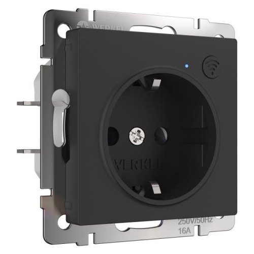 W1171608/ Умная розетка (черный матовый) Розетка Werkel W1171608/ Умная розетка (черный матовый)