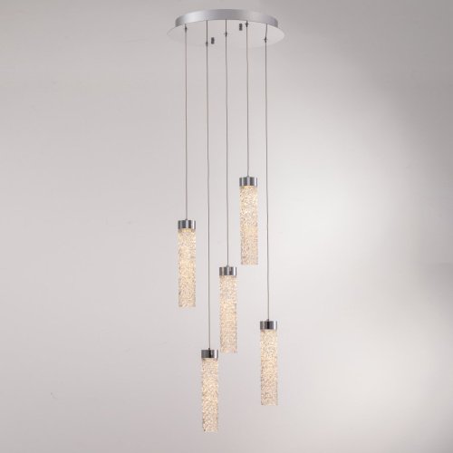 Светильник подвесной Delight Collection MD24030028 MD24030028-5A chrome/clear
