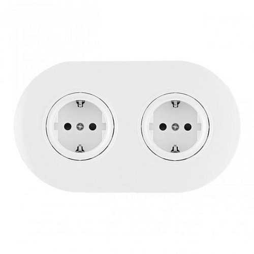 SET08-2-40-1x2 white Розетка Arte Milano Set08-2 SET08-2-40-1x2 white