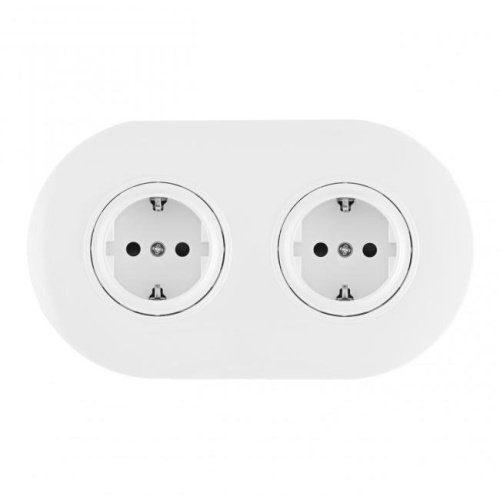 SET08-2-40-1x2 white Розетка Arte Milano Set08-2 SET08-2-40-1x2 white