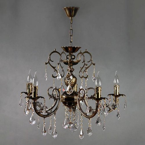 8888/5 PB Leaf Crystal Подвесная люстра Ambiente Alicante 8888/5 PB Leaf Crystal