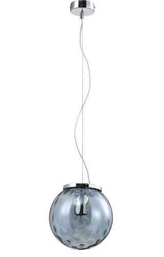 MAYO SP1 D200 CHROME/BLUE Светильник подвесной Crystal Lux Mayo MAYO SP1 D200 CHROME/BLUE