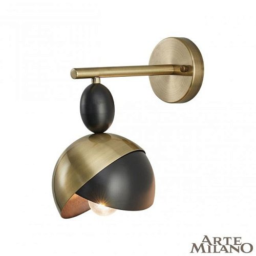 Настенное бра Arte Milano Neapolis71307 271307/1B BK/GD