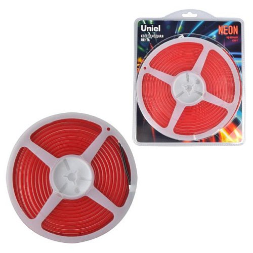 ULS-N01-2835-120LED/m-6mm-IP67-DC12V-9W/m-5M-RED блистер LED лента Uniel ULS-N01-2835-120LED/m-6mm-IP67-DC12V-9W/m-5M-RED блистер