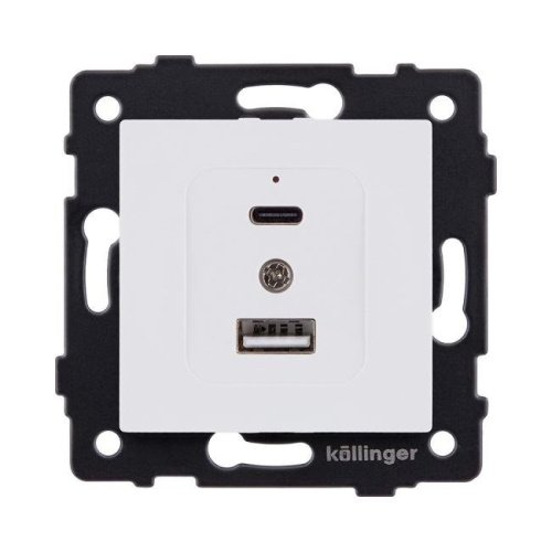 Розетка USB A+C 20W, белый матовый Kollinger REA-037WM для Aspekt, Eleganz, Reflex